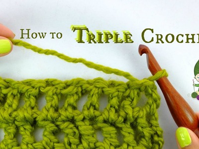 How to Triple Crochet or Treble Crochet - Beginner Crochet Tutorial!