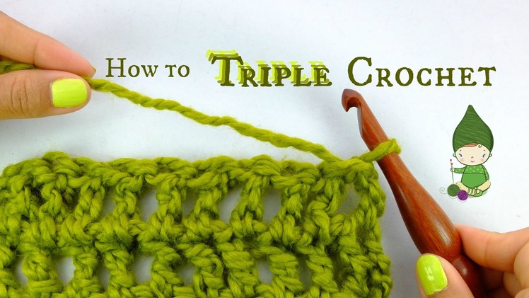 How to Triple Crochet or Treble Crochet - Beginner Crochet Tutorial!