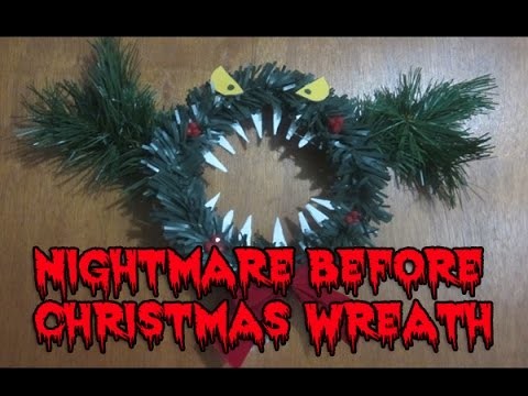 Nightmare Before Christmas Wreath DIY