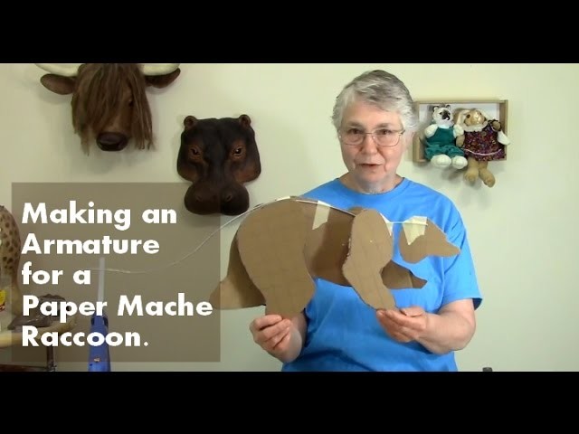 Paper Mache Raccoon Part 1 - Making the Armature