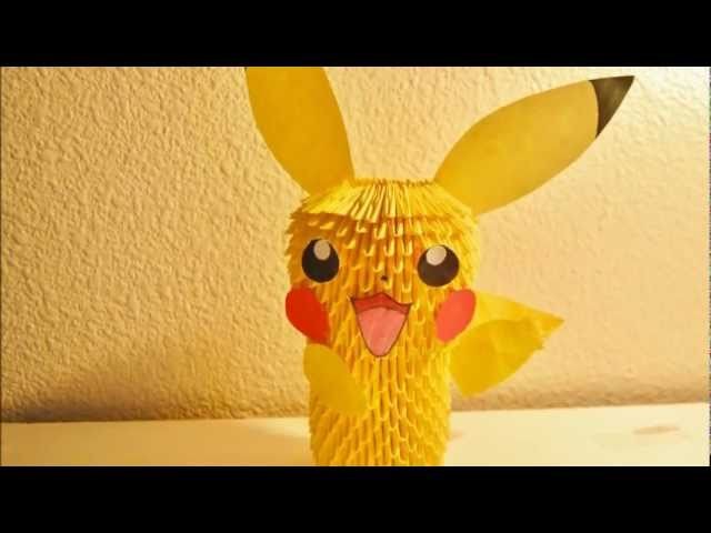 Pikachu 3D Origami Tutorial
