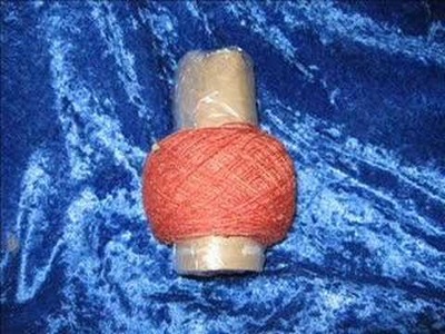 Recycling TP rolls for yarn ball winding