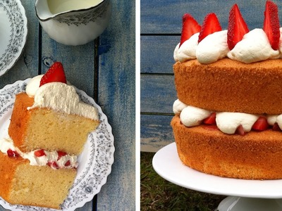 Sponge Cake Recipe Fluffy Moist HOW TO COOK THAT Ann Reardon Victoria Sponge Chiffon Cake