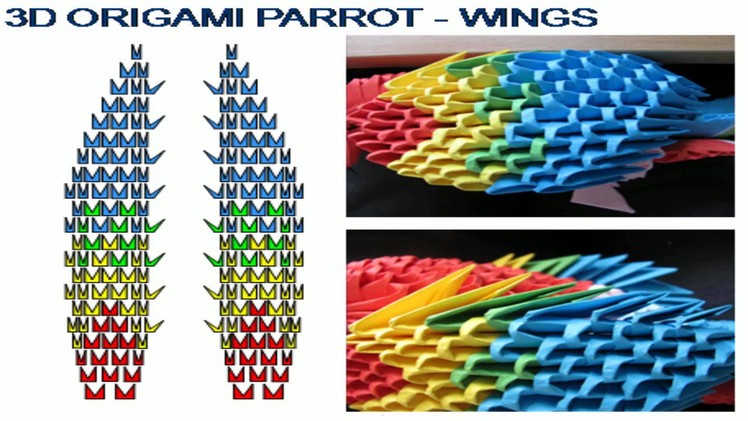 3D origami   Parrot   tutorial