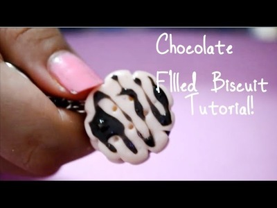 Cold porcelain , polymer clay Chocolate Filled Biscuit Tutorial
