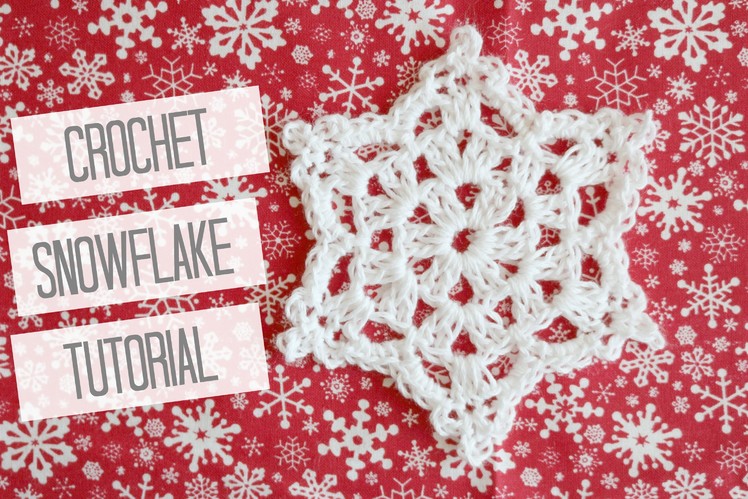 CROCHET: How to crochet a snowflake | Bella Coco