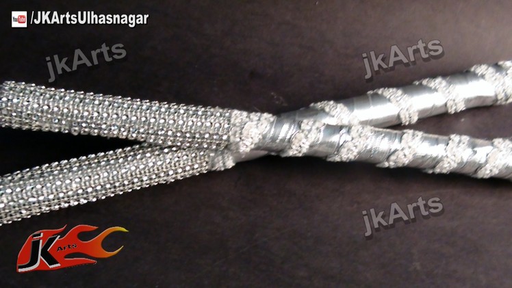 DIY Silver Dandiya Sticks for Navratri Garba - JK Arts 395