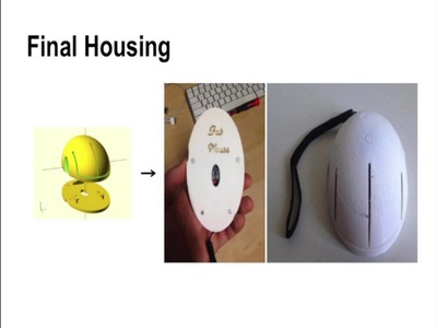 FabMouse - a DIY 3D Mouse - created with a 3D printer