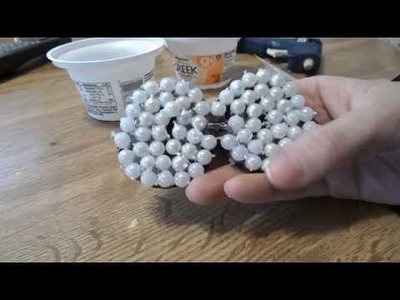 How to make a cute pearl beaded hair bow