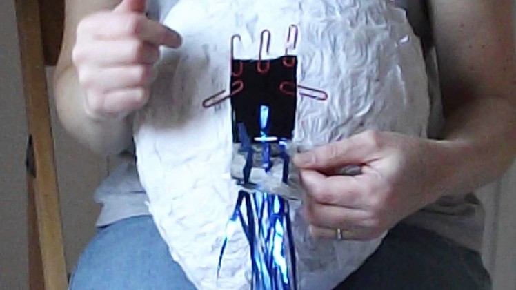 How to make a pull string pinata from a plaster of paris modroc or paper mache cast