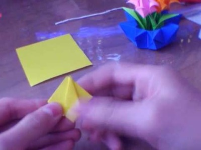 How to make an Origami Tulip + Stem