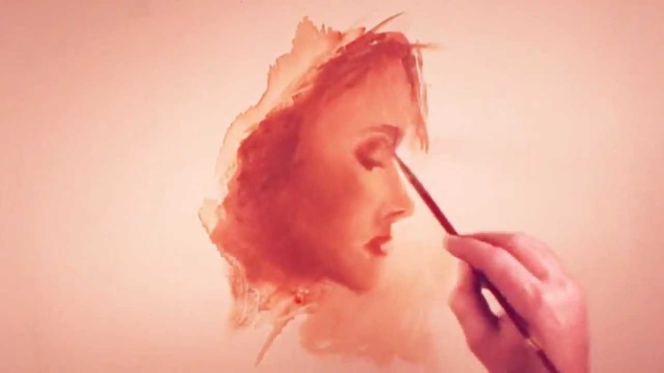 How to paint a woman's face in profile