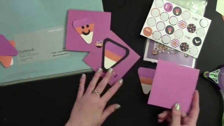 Last Minute DIY Candy Corn and Easy Card - TNT Eps 012: AboveRubiesStudio