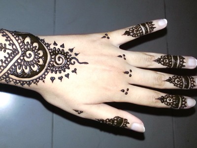Simple Arabic Henna - Easy Stylish Mehndi Tattoo Design for Beginners