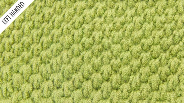 The Tunisian Ocean Stitch:: Tunisian Crochet Stitch #12 :: Left Handed