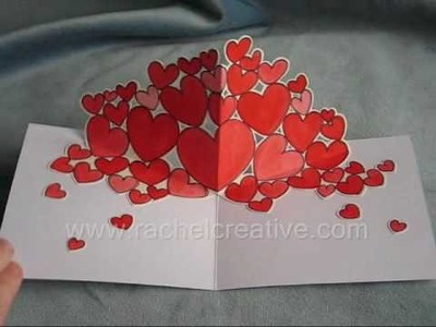 Trub Hearts Valentine Pop Up Card