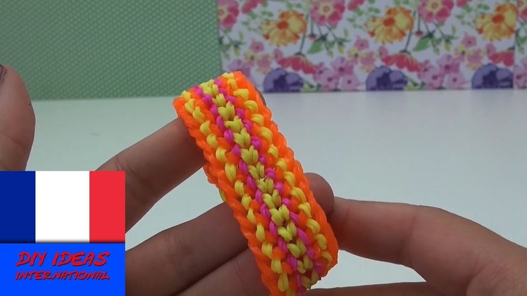 Tutoriel DIY bracelet pourbracelet en crazy looms double 6 rangées Dragon Scale