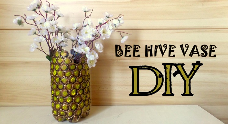 Beehive  Design Vase- DIY- Recycling Project | by Fluffy Hedgehog