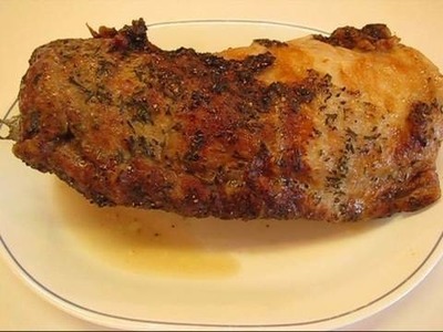 Betty's Rotisserie Pork Loin with Rosemary--Made with Rick