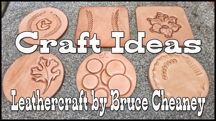 Carving Leather - carve leather for fun and practice - leathercraft tutorial - craft ideas