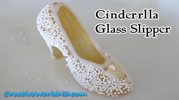 DIY Cinderella Glass Slipper.Shoe - Geltain.Jello.Jelly Mix - How to Tutorial
