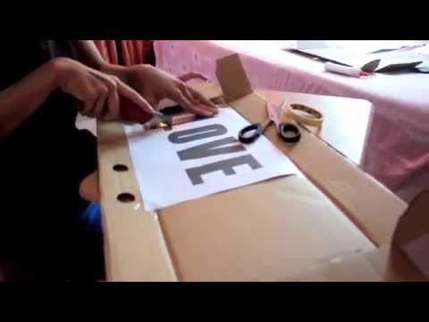 DIY: how to make a standing block letters