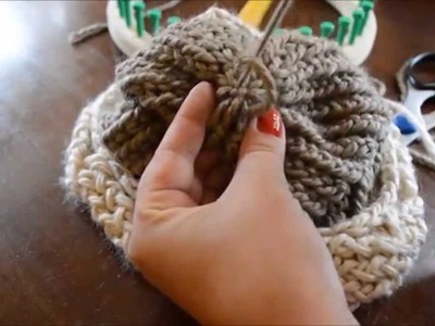 Finishing Your Loom Knit Hat: Weave in and Secure Yarn Tail