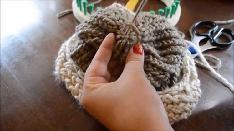 Finishing Your Loom Knit Hat: Weave in and Secure Yarn Tail