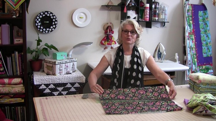 How to fold your quilting fabric
