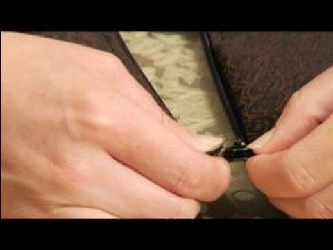 How to Make a Coin Purse : Attaching The Zipper Key To A Coin Purse