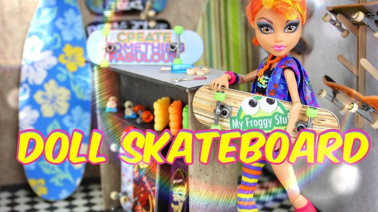 How to Make a Doll Skateboard - Doll Crafts