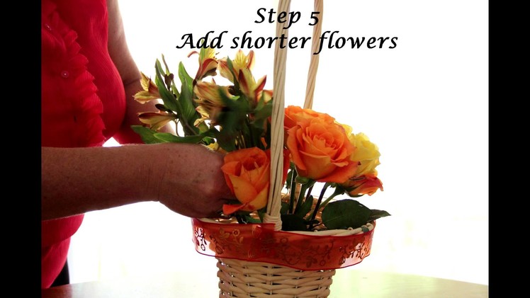 How To Make a Floral Gift Basket