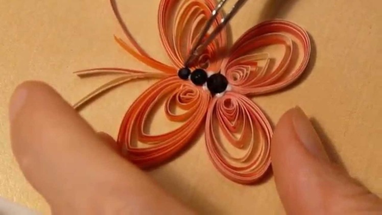 How to make a paper butterfly using Quilling techniques
