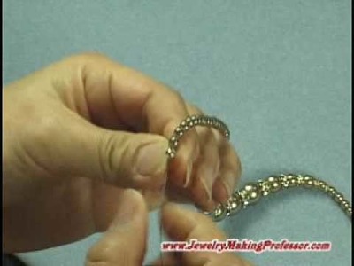 Jewelry Making Video - Pearl Rondelle Necklace