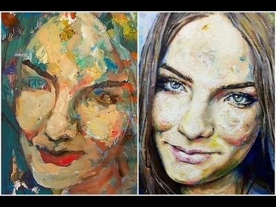 Learn how to paint a portrait with acrylic paint by Gordon Berger - Speed Painting