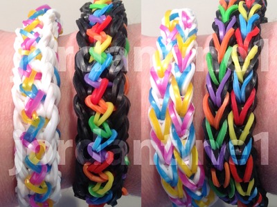 New Inspire Bracelet - Reversible - Rainbow Loom, Bandaloom, Wonder Loom, Crazy Loom