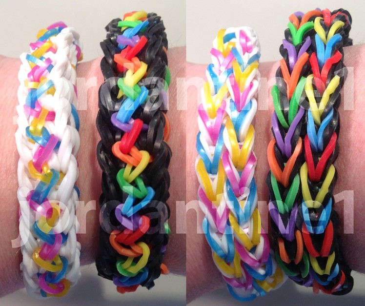 New Inspire Bracelet - Reversible - Rainbow Loom, Bandaloom, Wonder Loom, Crazy Loom