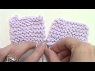 Seam Garter Stitch