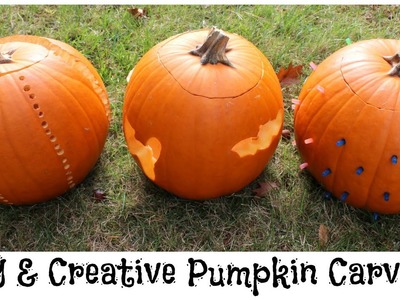 DIY Easy & Creative Pumpkin Carvings | Alexa's DIY Life