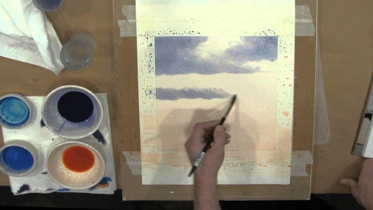 Frederick Brosen: Watercolor Demonstration, Painting Clouds