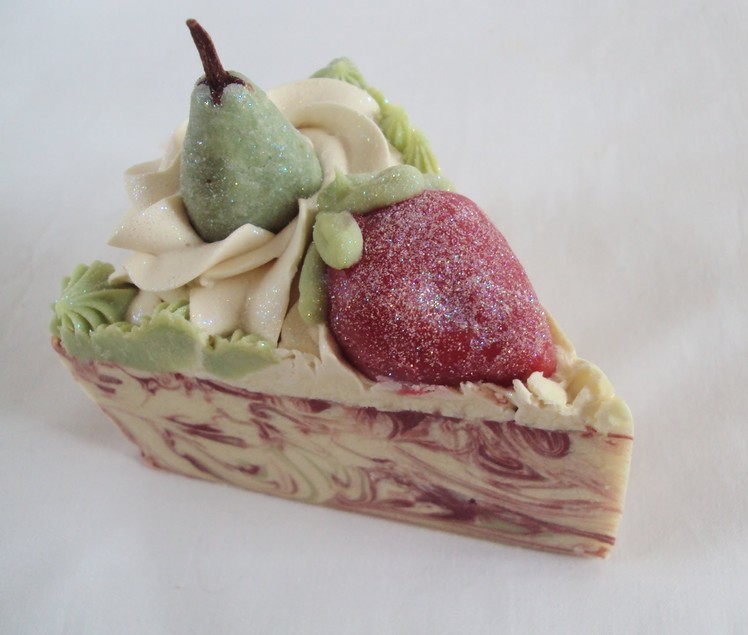 How i made my handmade Pears for Pearberry Soap cake