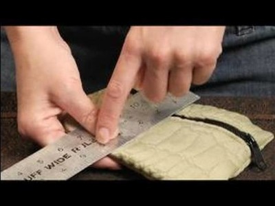 How to Make a Coin Purse : Measuring Fabric for A Coin Purse