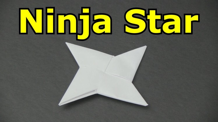 How to Make a Paper Ninja Star -Shuriken-