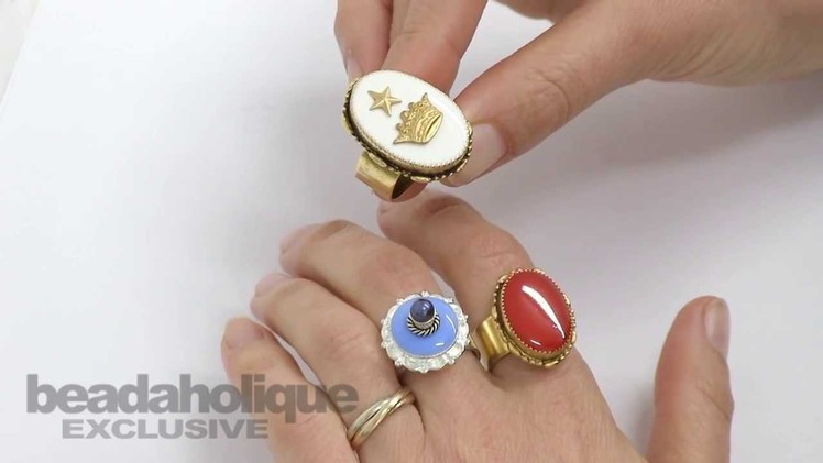 How to Make Colorful Rings with 2-Part Resin and Pigment by Becky Nunn