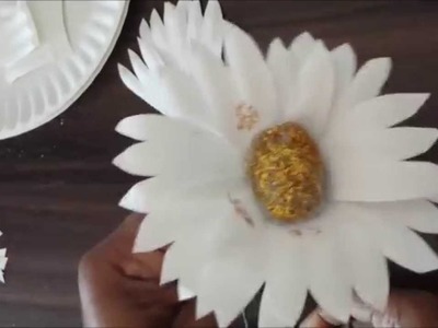 How to make flowers from paper plates