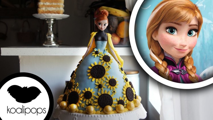 How to make Frozen : Princess Anna Doll Cake