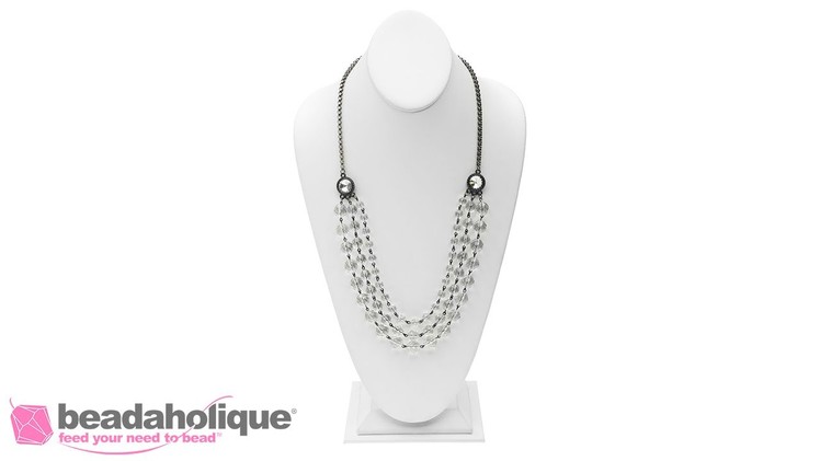 How to Make the Multi-Strand Crystal Elegance Necklace
