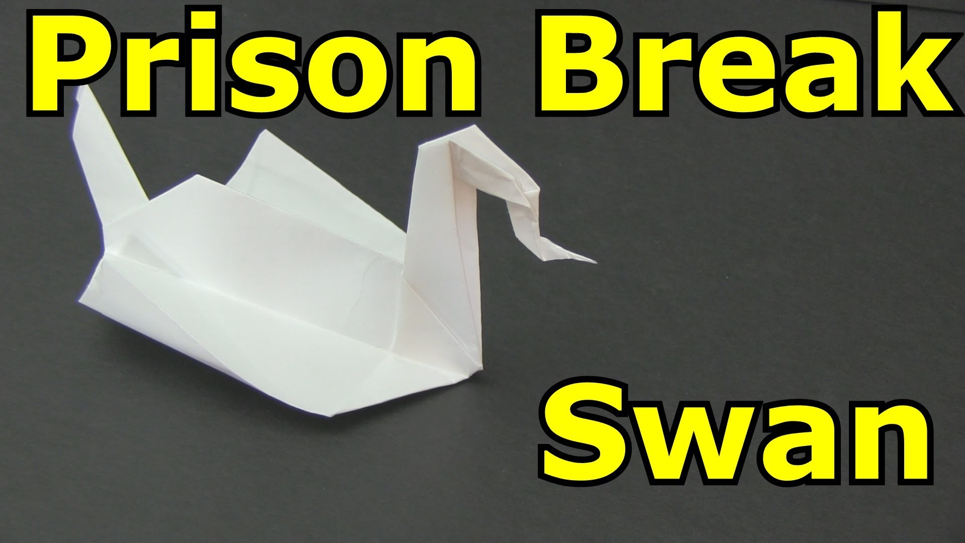 How to Make the Prison Break Swan Origami