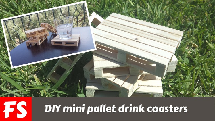How to make wood pallet drink coasters (FS WoodWorking)