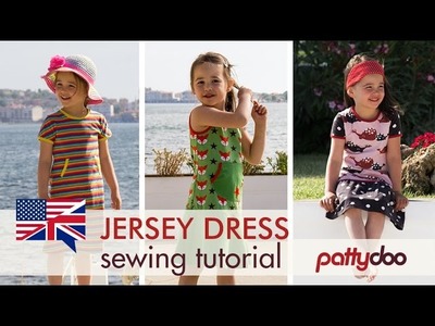 How to sew a kids’ jersey knit tank dress with binding and double needle